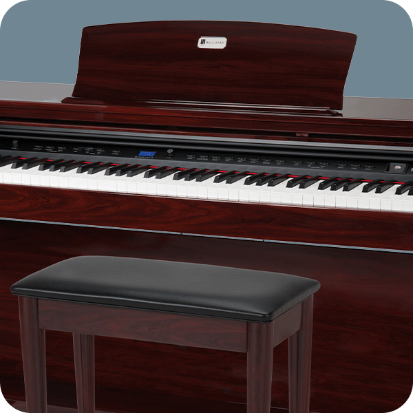 Williams Overture II mahogany digital grand piano.