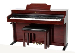 Williams Console Piano Overture III mahogany.