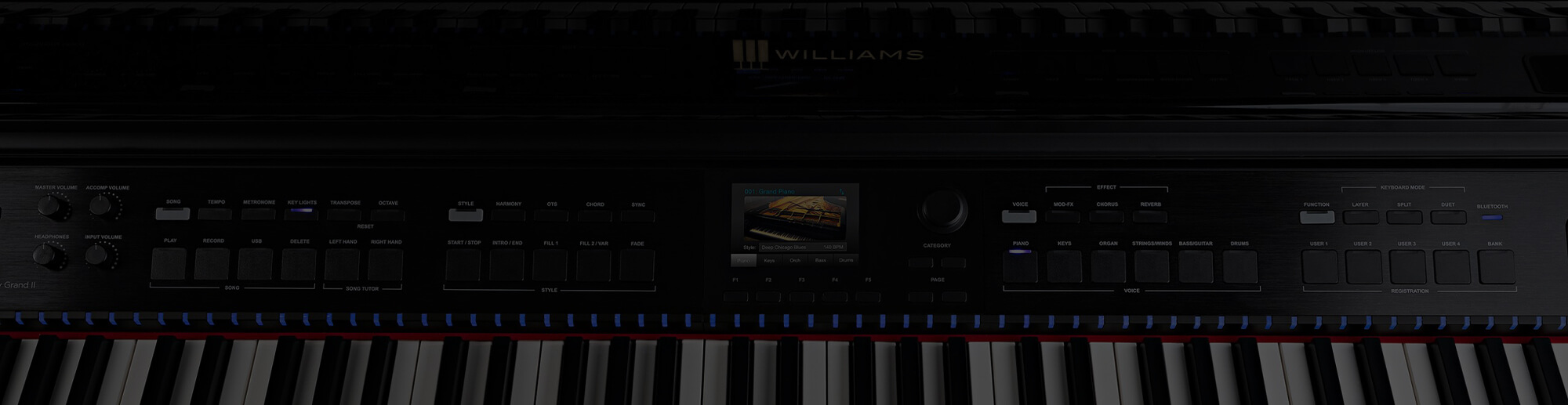 Williams digital console piano.