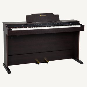 Williams Rhapsody III digital piano walnut right.