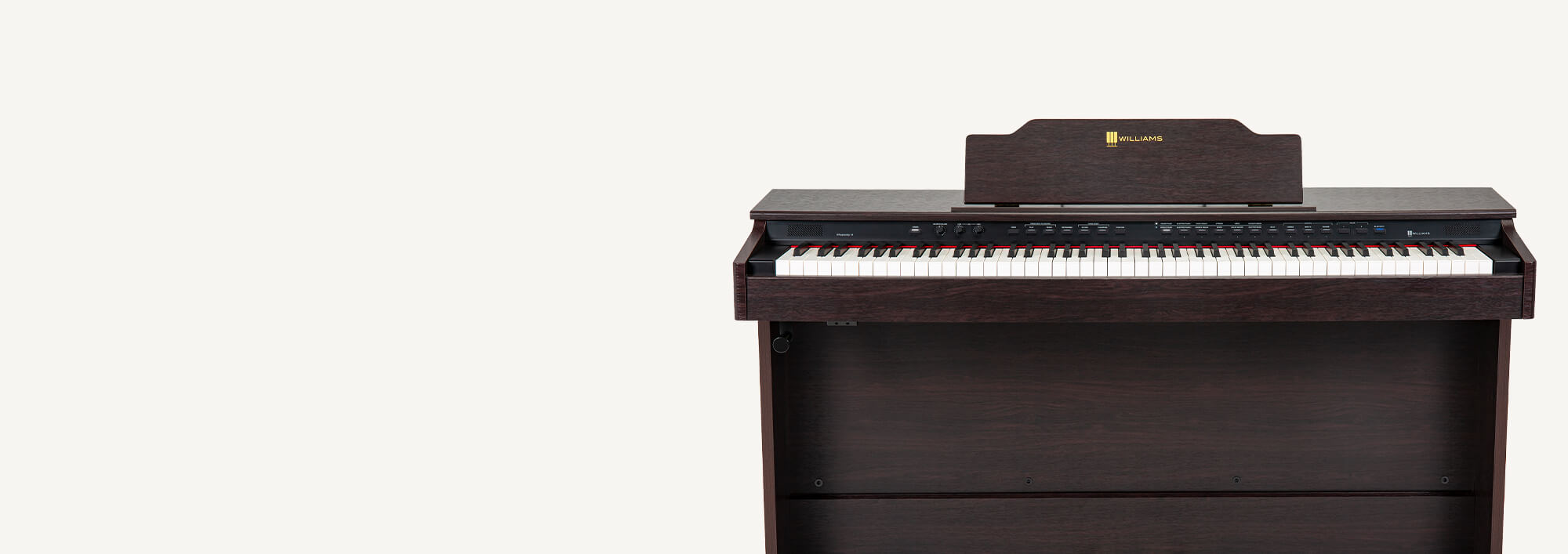 Williams Rhapsody III digital piano walnut.