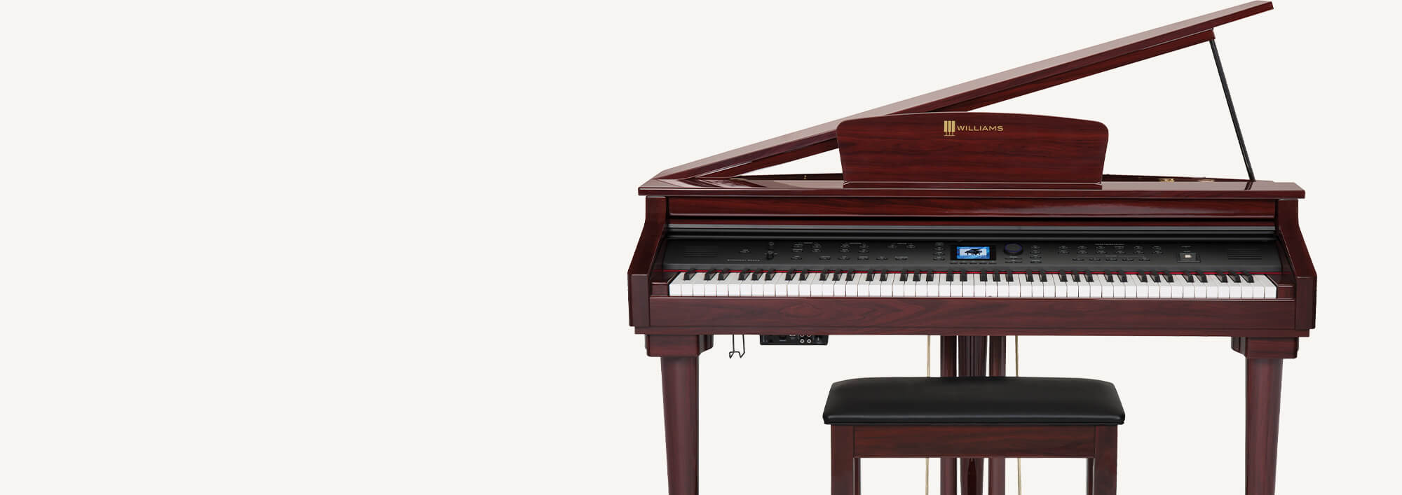 Williams Symphony Grand digital grand piano mahogany.