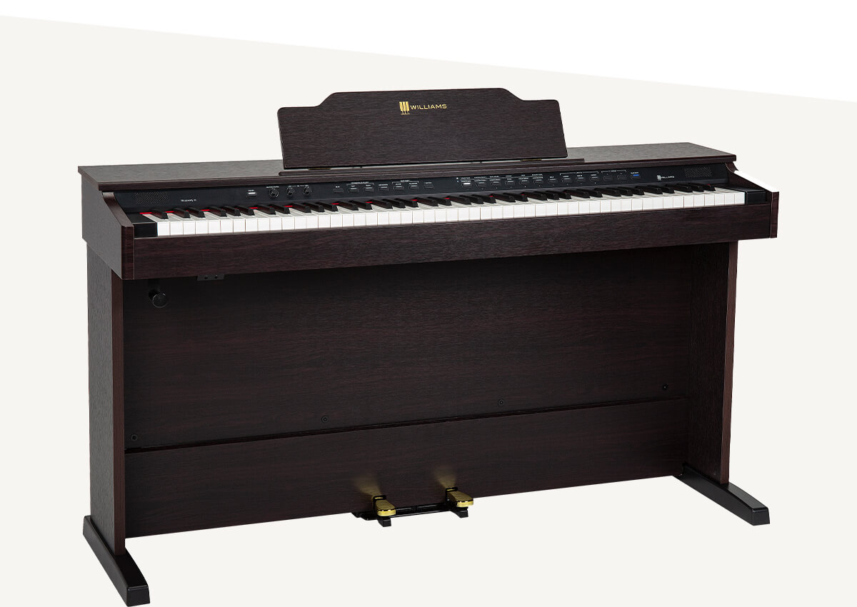 Williams Console Piano Rhapsody III walnut.