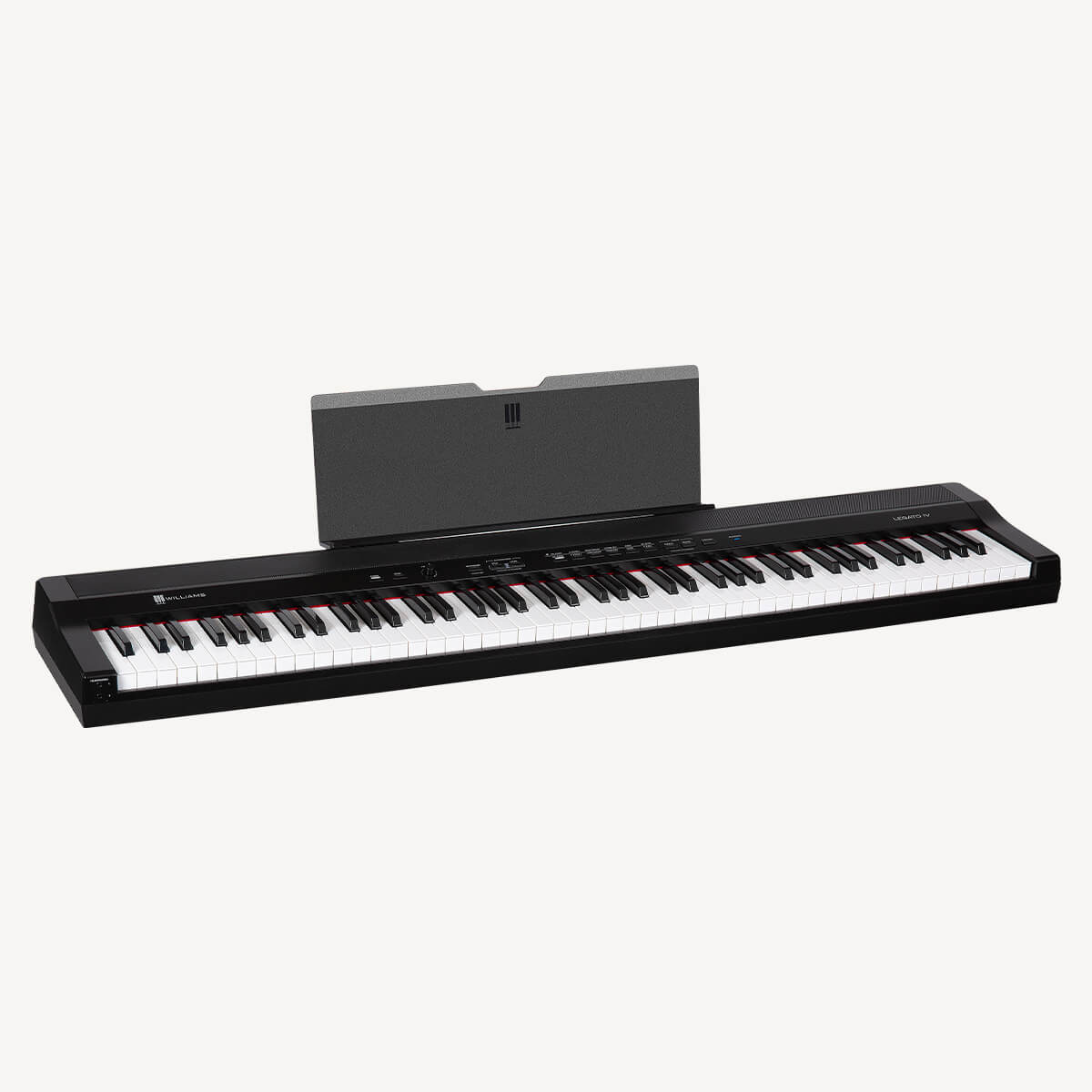 Williams Legato IV digital piano black right.